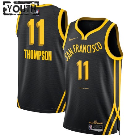 Dječji NBA Dres Golden State Warriors Klay Thompson Nike 2023-24 City Edition Crno Swingman